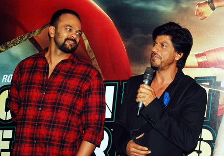 Chennai Express: Rohit Shetty takes SRK, Deepika for a ride - News