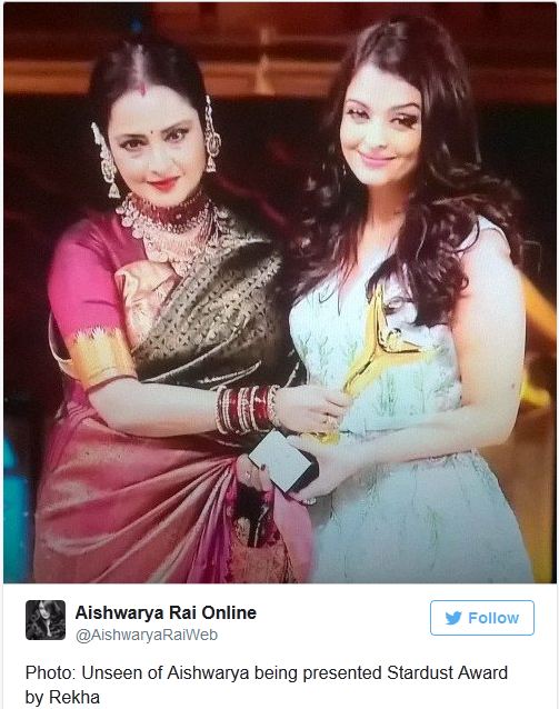 Aishwarya Rai addresses Rekha as 'Maa', media goes berserk - Entertainment  - Emirates24|7