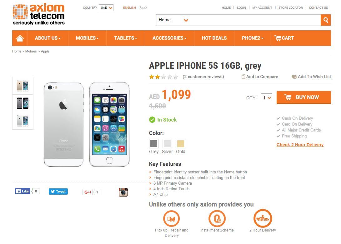 Where you can get iPhone 6s, 5s cheapest in UAE