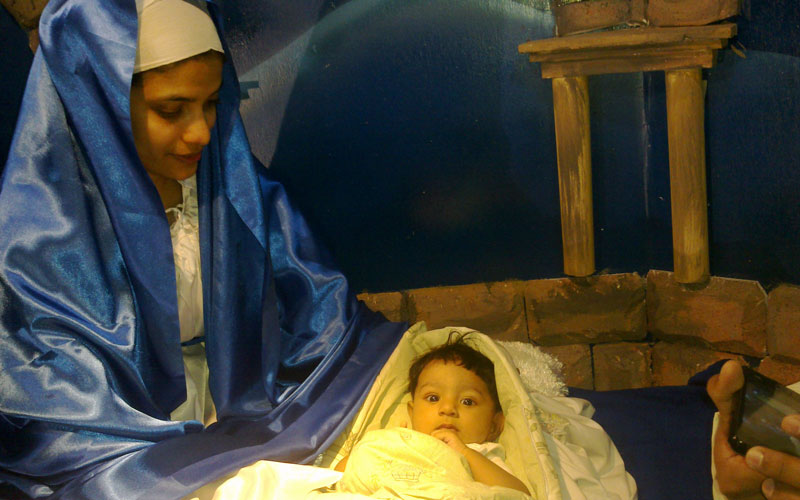 Dubai workers create huge 'live' Christmas crib News Emirates
