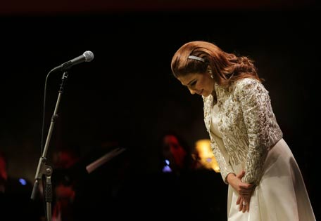 Lebanese Diva Magida el-Roumi performs at Beiteddine festival