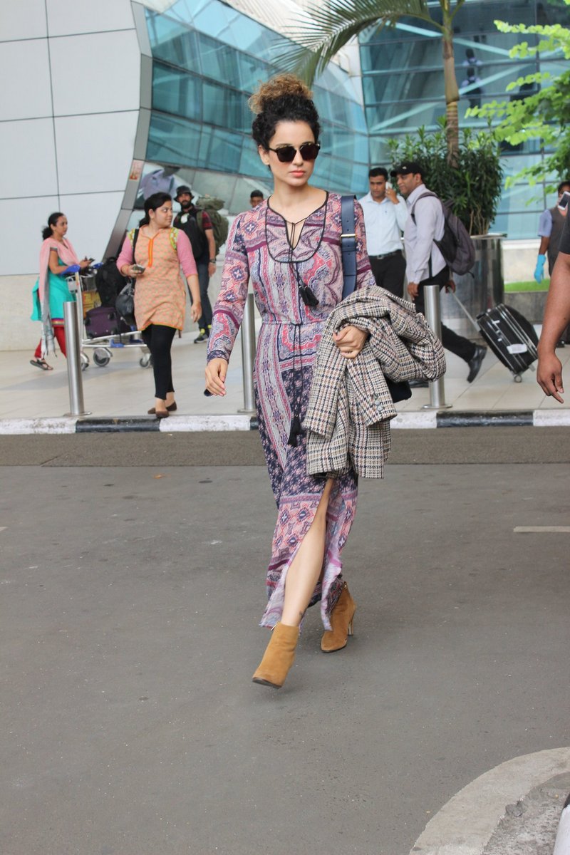 Kangna Ranaut , Jacqueline Fernandez rock the airport look ...