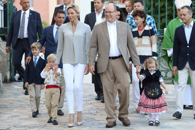 Monaco's royal twins steal the show with traditional outfits ...