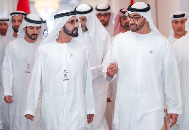 Mohammed bin Rashid and Mohamed bin Zayed attend launch of UAE ...