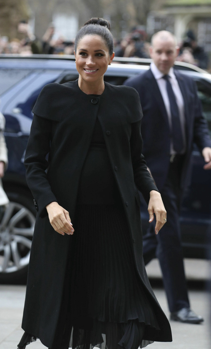 Duchess of Sussex visits London university, debuting new look ...